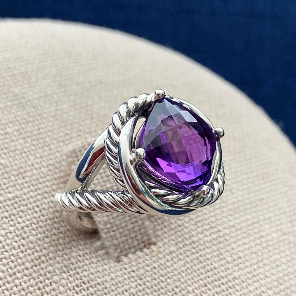 ⭐️David Yurman 11mm Amethyst Infinity Ring